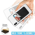 Silicone Phone Card Holder Double Layer Adhesive Wallet with 3M Backing - Green