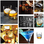 2X Large Ice Ball Maker Cube Tray Big Silicone Mold Sphere Whiskey Round Mould