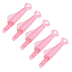 5PCS Plastic Needle Threader Tool for Sewing Machine Quick Lead Garment Sewing - Pink
