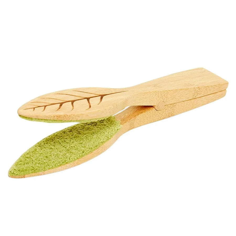 Portable Handheld Leaf Cleaning Brush for Potted Plants and Garden Care Tool
