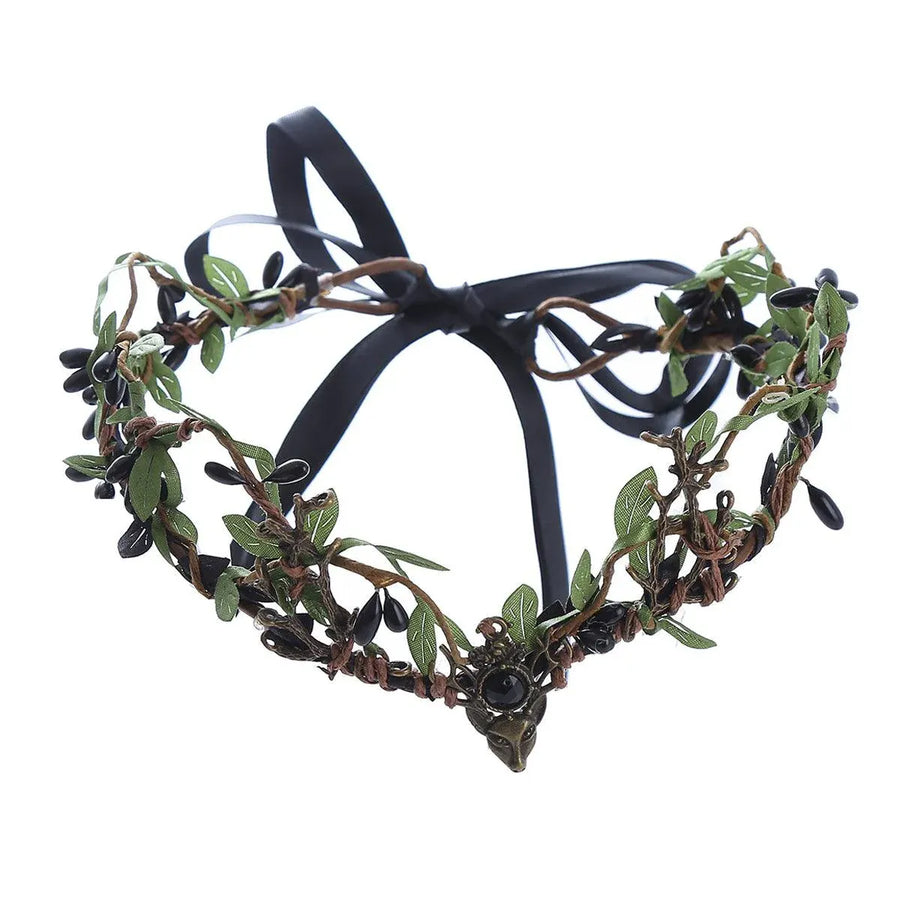 Crown Mori Leaf Hair Bands Floral Wreath Headdresses Wedding Party Accessories