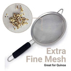 3pcs Stainless Steel Strainer Sifter for Soya Milk Flour Tea Juice Leak Proof