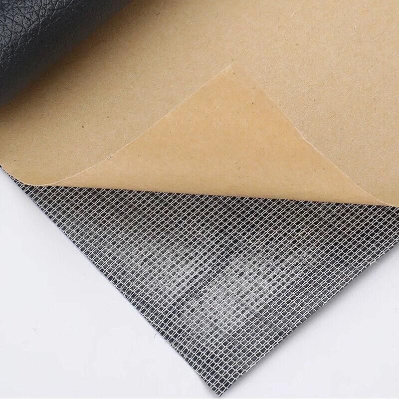 2X Self Adhesive Leather Repair Patches Kit for Sofa Couch Auto Interior Use - Dark Grey