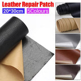 2X Self Adhesive Leather Repair Patches Kit for Sofa Couch Auto Interior Use - Red Brown - Extra Image