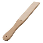 Dual Sided Leather Strop Knife Sharpening Paddle with Green Polishing Compound