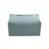 Large Size Tissue Box Dispenser Paper Holder Napkin Case Pu Leather Cover - Green