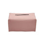 Large Size Tissue Box Dispenser Paper Holder Napkin Case Pu Leather Cover - Pink