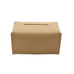 Large Size Tissue Box Dispenser Paper Holder Napkin Case Pu Leather Cover - Yellow