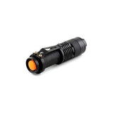 5/10x Mini Q5 LED Flashlight Torch Adjustable Focus Zoom Light Lamp 1200LM - 5PCS - Front View