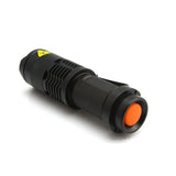 5/10x Mini Q5 LED Flashlight Torch Adjustable Focus Zoom Light Lamp 1200LM - 5PCS - Top-Down View