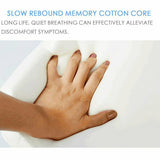 Knee Support Ergonomic Memory Foam Leg Pillow Cushion Washable Cover - Top-Down View