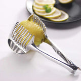 Multifunctional Lemon Tomato Fruit Slicer Cutter Tool with Handle for Household - Close-Up Angle