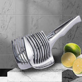 Multifunctional Lemon Tomato Fruit Slicer Cutter Tool with Handle for Household - Top-Down View
