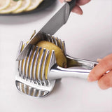 Multifunctional Lemon Tomato Fruit Slicer Cutter Tool with Handle for Household - 45-Degree Angle