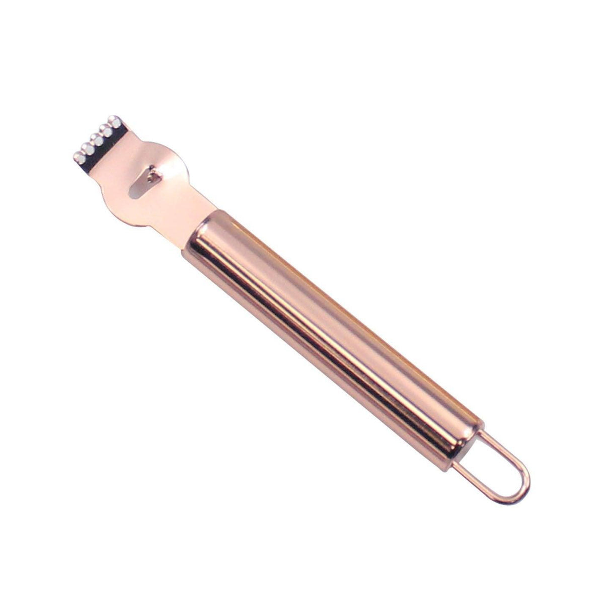 Lemon Zester Grater Knife Tool Stainless Steel with Channel Garnish Citrus Lime - Gold