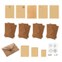 5 Set Vintage Cowhide Letter Paper Envelope Stationery Writing Set for Gifts - 1