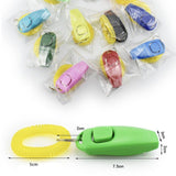 Dog Whistle and Clicker Set for Training Stop Barking Obedience Tool Combo - Light Green