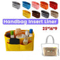 Travel Organiser Handbag Felt Bag Tote Insert Liner Purse Pouch Women 25*16*9Cm - Light Grey
