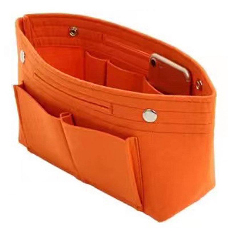 Travel Organiser Handbag Felt Bag Tote Insert Liner Purse Pouch Women 25*16*9Cm - Light Grey