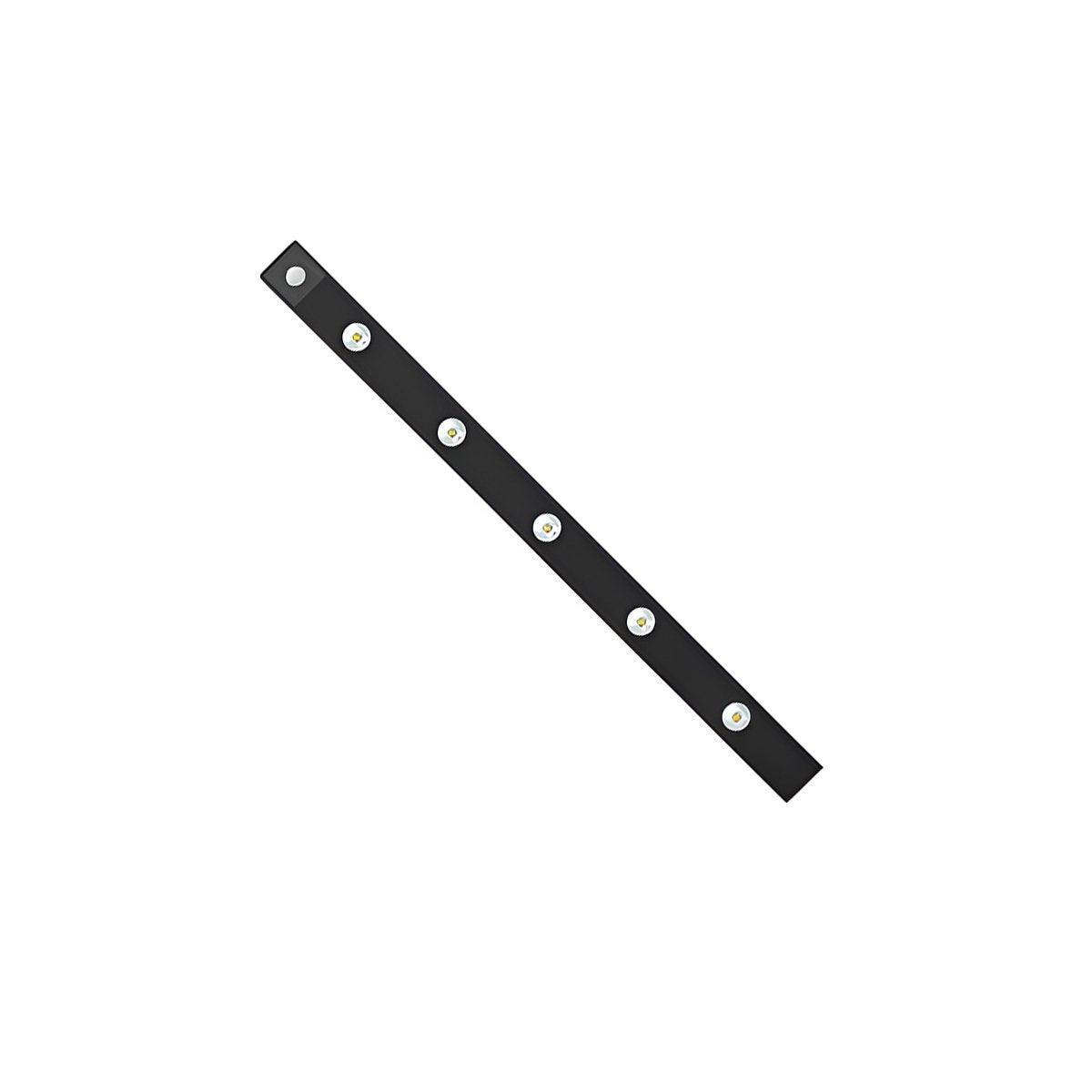 Ultra-Thin Intelligent LED Motion-Sensing Light Bar Rechargeable Strip Lamp - Ordinary Model - Black 20cm