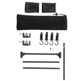 Outdoor Camping Hanging Rack Desktop Shelf Table Side Storage Camping Organizer - Front View