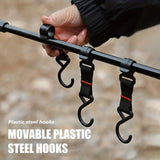 Outdoor Camping Hanging Rack Desktop Shelf Table Side Storage Camping Organizer - Top-Down View