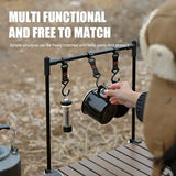 Outdoor Camping Hanging Rack Desktop Shelf Table Side Storage Camping Organizer - 45-Degree Angle