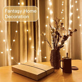 Bulb Ball Fairy String Strips Lights Home Garden Lamp Halloween Xmas Party - 3M Battery (not included) - Top-Down View