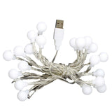 Bulb Ball Fairy String Strips Lights Home Garden Lamp Halloween Xmas Party - 3M Battery (not included) - Close-Up Angle