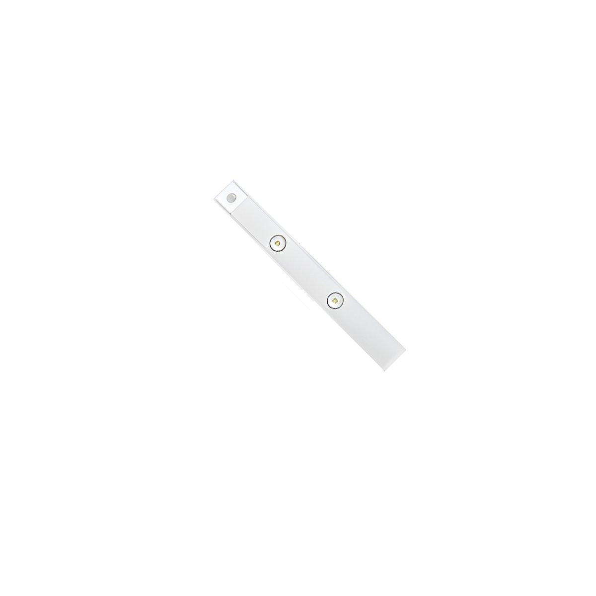 Ultra-Thin Intelligent LED Motion-Sensing Light Bar Rechargeable Strip Lamp - Ordinary Model - White 60cm