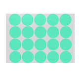 Green Assorted Sizes Colour Sticker Dots Adhesive Round Labels Circular Spot Scrapbook - 13mm*132 Dots - Extra Image