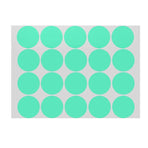 Green Assorted Sizes Colour Sticker Dots Adhesive Round Labels Circular Spot Scrapbook - 50mm*8 Dots