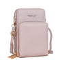 Women Crossbody Phone Purse Touch Screen Bag Rfid Blocking Wallet Shoulder Strap - Light Purple
