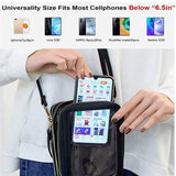 Women Crossbody Phone Purse Touch Screen Bag Rfid Blocking Wallet Shoulder Strap - Light Purple - Low Angle