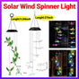 Wind Chimes Solar Powered Led Lights Changing Hanging Garden Yard Outdoor Decor - Hummingbird