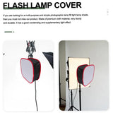 Portable LED Softbox Diffuser Lightweight for Camera Phone Photography Shooting - Rear View
