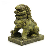 Resin Guardian Lion Statue Ornament Aquarium Decor Fish Tank Desktop Display - Extra Image