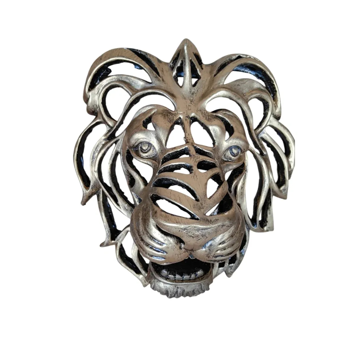 Lion Head Wall Decor Resin Wall Hanging Sculpture Home Living Room