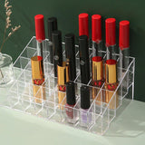 3pcs Transparent Lipstick Organizer Cosmetic Holder Storage Box for Makeup - Extra Image