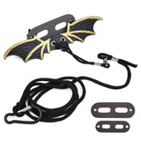 Lizard Harness Leash with Bat Wings Adjustable Reptile Lead for Bearded Dragons