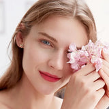 Colourful Petal Zircon Earrings Silver Ladies Wedding Party Christmas Gift - Extra Image
