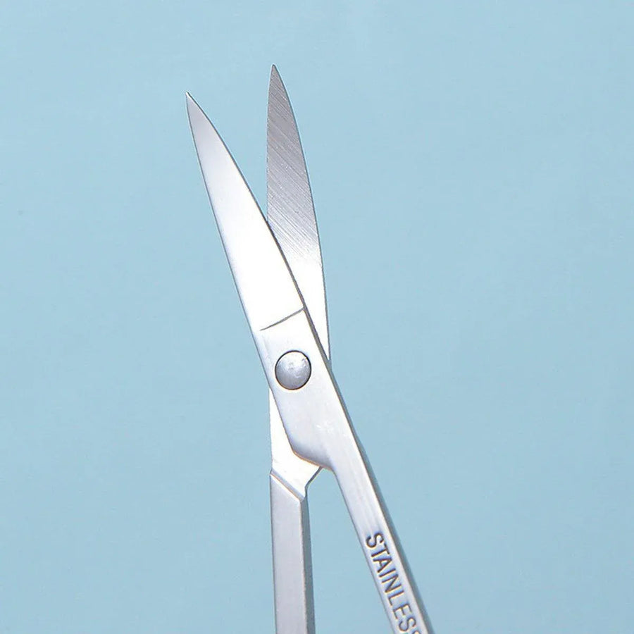 Eyebrow Trimming Scissors Eyelash Nose Hair Cutter Manicure Tweezers