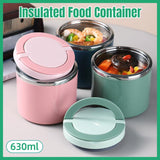 Stainless Steel Insulated Lunch Box Bento Box Thermal Food Container Breakfast - Blue