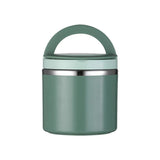 Stainless Steel Insulated Lunch Box Bento Box Thermal Food Container Breakfast - Blue - Rear View