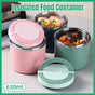 Stainless Steel Insulated Lunch Box Bento Box Thermal Food Container Breakfast - Green