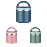 Stainless Steel Insulated Lunch Box Bento Box Thermal Food Container Breakfast - Green - Front View