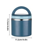 Stainless Steel Insulated Lunch Box Bento Box Thermal Food Container Breakfast - Green