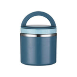 Stainless Steel Insulated Lunch Box Bento Box Thermal Food Container Breakfast - Green - Low Angle