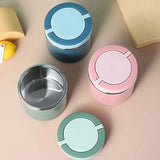 Stainless Steel Insulated Lunch Box Bento Box Thermal Food Container Breakfast - Pink - 45-Degree Angle