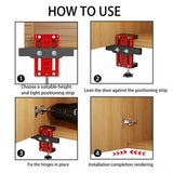 Cabinet Door Installation Locator Handle Mounting Precision Measuring Tool - Top-Down View